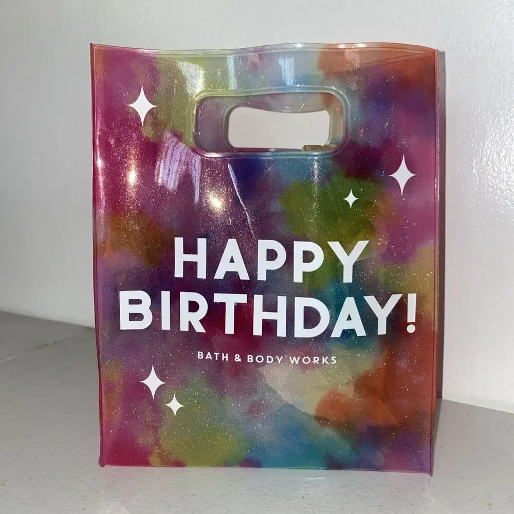 Reusable TIE-DYE HAPPY BIRTHDAY Gift Bag Bath & Body Works